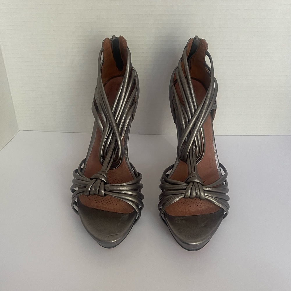 Corso Como Elegant Metallic Strappy Heels